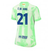 Barcelona Frenkie de Jong #21 Tretí Ženy futbalový dres 2024-25 Krátky Rukáv